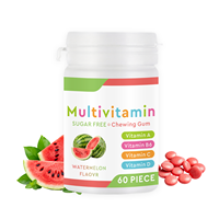 Gomme da masticare multivitaminiche OEM con vitamine A, C, D, B6.