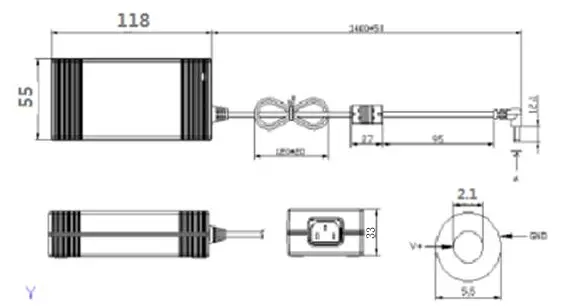 XINHE Bộ Chuyển Đổi Nguồn Y Tế PH50-12 12V 4A Phụ Kiện Điện Tử Y Tế Toàn Dải/Đầu Vào AC Thông Dụng Để Bàn