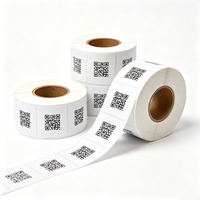 Étiquettes de suivi personnalisées Haoxuan, autocollants adhésifs en PET avec impression QR pour la gestion des produits et le contrôle des informations