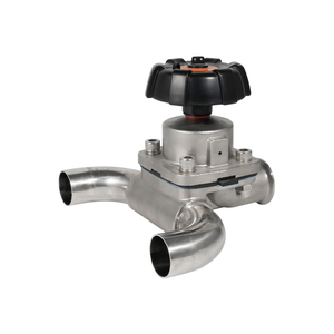 SS316L u loại van màng vô trùng độ tinh khiết cao khí nén ba chiều van màng cho ngành công nghiệp dược phẩm - Product Image 3