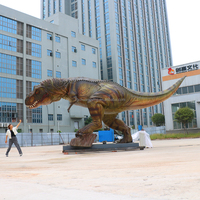 T-rex de dinosaure animatronique grandeur nature réaliste d'extérieur de grand 10 mètres pour Jurassic Dinosaur Park