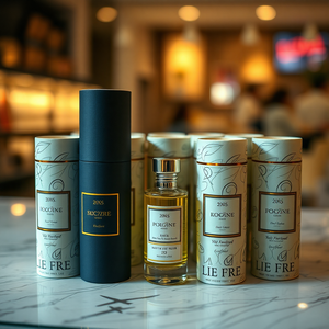 Empaque de Tubo de Papel Redondo Ecológico Personalizado para Botellas de Muestra de Perfume de Viaje en Paquete Múltiple con Inserto de Espuma EVA - Product Image 5