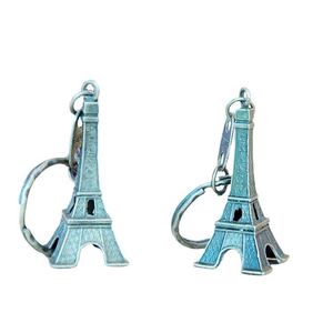 Porte-clés en métal rétro <span class=keywords><strong>3D</strong></span> coloré en forme de Tour Eiffel, souvenir de voyage à <span class=keywords><strong>Paris</strong></span>, cadeau pour couple et ami - Product Image 4