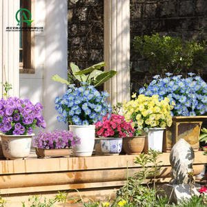 Morning Glory artificielle buis arbustes verdure en plastique pétunia pour la maison jardin suspendu jardinière porche Patio décoration de mariage - Product Image 5