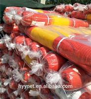 Filets en plastique HDPE orange/jaune Clôture de sécurité Maille de barrière d'avertissement routier