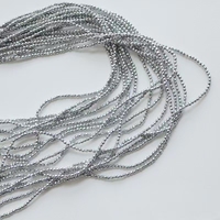 Perles d'hématite rondes à facettes pour la fabrication de bijoux