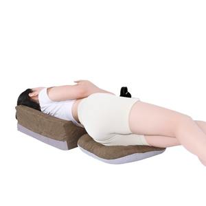 Oreiller d'aide au positionnement en coton et lin, forme irrégulière, soutien ergonomique pour les jambes et le corps - Product Image 1