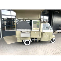 ALLBETTER - Camioneta de Comida Personalizada Tipo Piaggio Ape, Triciclo Tuktuk para Café y Pizza, Triciclo Eléctrico, Camión de Comida, Piaggio Ape Chino en Venta