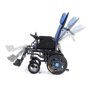 2024 nuevos suministros médicos silla de ruedas eléctrica plegable de viaje al aire libre silla de ruedas eléctrica portátil de acero para discapacitados a la venta - Product Image 5