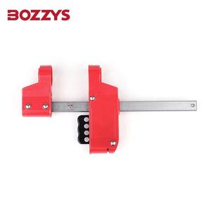 Dispositivo de Bloqueo de Brida Ciega de Acero Endurecido de Seguridad Industrial BOZZYS, 3 Tamaños, 4 Orificios de Bloqueo con Candado de Puerta de Metal y Plástico - Product Image 4