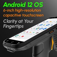 Lector de Mano UHF de Ultra Alta Frecuencia con Android, PDA con Lector/Escritor RFID Impinj Alien Wifi de 20 m de Alcance, Protocolo ISO 18000-6b