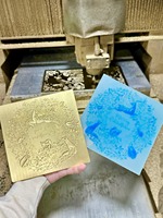 Matrices de marquage à chaud en laiton durable TPS DF-12-100 pour étiquettes de vêtements, transfert de logo par chaleur sur cuir/bois/papier