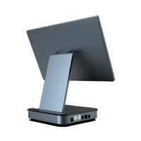 Terminal de point de vente unique à écran tactile en alliage d'aluminium Android de 15,6 pouces, rotatif, pour supermarché, magasin de détail, café, hôtel