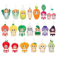 Produit phare : Peluche japonaise de 10 cm (4 pouces) en collaboration Shark Cat, modèle Kuromied Melodyed, petite poupée pendentif porte-clés pour machine à griffes