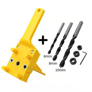 6/8/10mm Hand Held Carpintaria Prancha Conexão Posicionador De Perfuração Dowelling Jig Set - Product Image 5