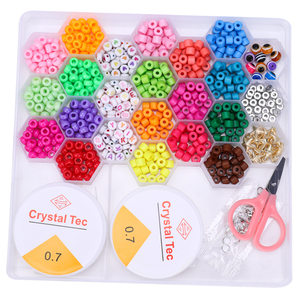 24 boîtes de perles de verre de couleur unie, perles de riz, bracelet tissé, collier, matériel de bricolage fait à la main, accessoires de bijoux - Product Image 6