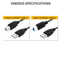 Câble d'imprimante USB de bonne qualité en gros, câble USB 1m 1,5m USB2.0 mâle vers USB B mâle, câble d'impression pour imprimante