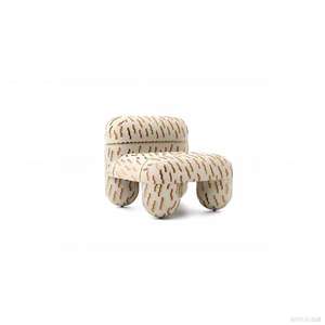 Poltrone Moderne Minimaliste Quadrate in Tessuto Imbottito - Design Ecologico con Gambe in Legno <span class=keywords><strong>per</strong></span> Appartamenti, Comode Poltrone Senza Braccioli - Product Image 6