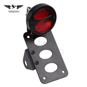 Parti di moto 12V LED Motorrad targa luci con telaio posteriore Stop luci per Harley <span class=keywords><strong>Scrambler</strong></span> cruiser - Product Image 6