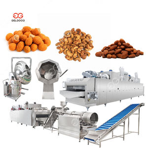 בקרת טמפרטורה צלייה מכונת קירור רציף בוטנים צלייה קו עיבוד תיבול שקדים מכונת הקלייה שקדים - Product Image 1