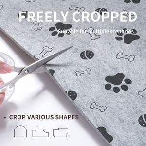 Tapis de couchage pour animaux de compagnie, rectangle, tissu non tissé, résistant à l'humidité, lavable, coussin pour chien, motif animal - Product Image 2