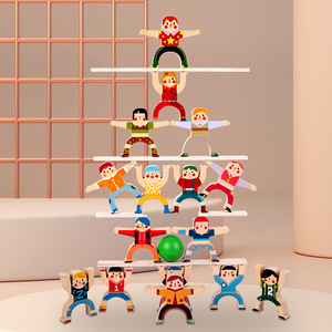 16-Piece Stacked High <strong>Wooden</strong> Stacking Block Set <strong>for</strong> Kids and Adults Aged 3 4 5 <strong>6</strong> Years <strong>Old</strong> Educational <strong>Toy</strong> - Product Image 4
