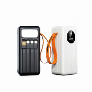 50000mAh Power Bank 22.5W PD Fast Charging Portable <b>Charger</b> With Built-in <b>Cable</b> LED Display for Outdoor Travel - Product Image 1