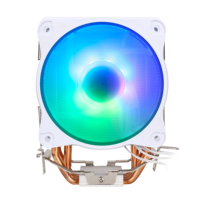 SAMA Prêt à expédier Refroidisseur de processeur universel 9 cm pour plateformes AMD et INTEL, radiateur de refroidissement par air en cuivre pour PC, ventilateur de refroidissement CPU