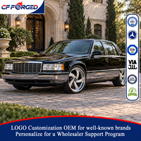 Offre Spéciale – Jantes forgées directionnelles 2 pièces à déport profond 20x10.0 22x10.0, finition chrome poli, entraxe 5x127, pour Cadillac Fleetwood