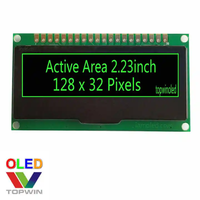 Mejores Precios Módulo de Pantalla Monocromática PMOLED de 2.23 Pulgadas 128x32 con Controlador SSD1309 Interfaz SPI/Paralela