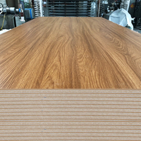 Panneau de bois MDF/HDF stratifié mélaminé à deux faces, grain de bois, qualité meuble, 4 pi x 8 pi, pour meubles et armoires de cuisine