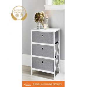 Table d'appoint en bois table de chevet tissu <span class=keywords><strong>commode</strong></span> tissu tiroir stockage tour <span class=keywords><strong>commode</strong></span> - Product Image 2