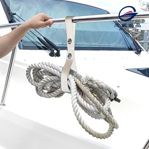 Yacht Rope Hook Adjustable <b>Hanging</b> <b>Bracket</b> For Boat Rail Mooring Anchoring Accessory - Product Image 1
