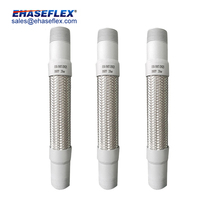 Joint d'expansion flexible en acier inoxydable certifié FM avec métal tressé et peinture pour la protection incendie des conduites
