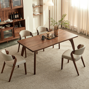 <span class=keywords><strong>Chaise</strong></span> de restaurant rembourrée moderne en bois massif personnalisée avec dossier incurvé Projets de meubles de salle à manger commerciale - Product Image 2