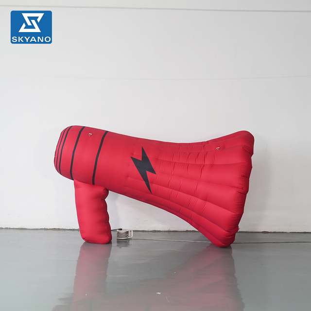 Custom Giant Inflatable Cartoon Megaphone Model, Blow up Loudspeaker Prop for Outdoor Event Advertising Decoration