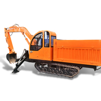 Prix pour les nouveaux camions à benne basculante 5T CAMION À BENNE BASCULANTE Diesel avec bras d'excavatrice