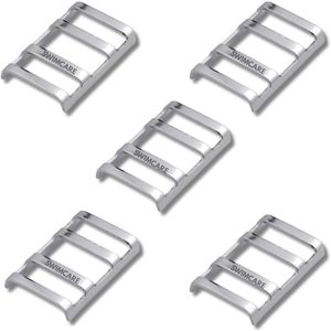 Boucles de sécurité pour couverture de piscine Swimcare en acier, 1,90 po x 1,25 po, lot de 5, boucles robustes en acier inoxydable pour accessoires de piscine - Product Image 1