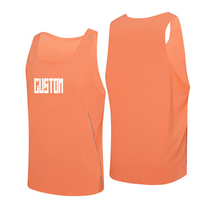 Người Đàn Ông Của Thể Thao Theo Dõi Marathon Đào Tạo Nhanh Chóng Khô Thoáng Khí Bóng Rổ Lưới Không Tay Vest Đồng Bằng Tùy Chỉnh Chạy Phòng Tập Thể Dục Tank Top - Product Image 3