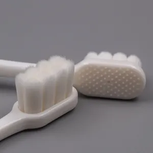 Sikat gigi bening praktis, sikat gigi dengan kepadatan tinggi bulu