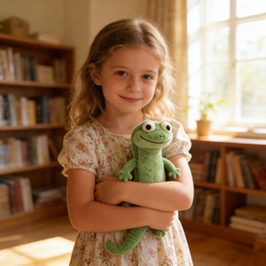 Nuevo Producto Transfronterizo: Peluche de Lagarto <span class=keywords><strong>Tom</strong></span> Verde, Súper Suave, con Relleno de Algodón PP - Product Image 6
