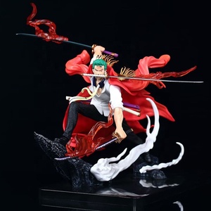 Nuevos modelos 28cm <span class=keywords><strong>dos</strong></span> estilos elegante <span class=keywords><strong>tres</strong></span> cuchillo flujo una pieza Doble arma batalla postura Luffy Ace Anime figura Zoro - Product Image 1