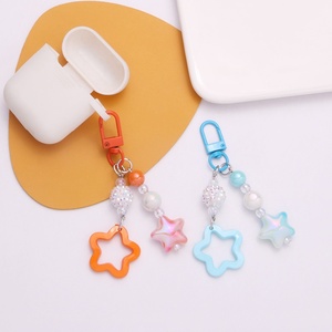 Creative Hollow Y2k Star Acrylic Plastic Keychain Cute Charm Key <b>Ring</b> Handbag Lanyard Accessories Car Hanging Trinket - Product Image 6