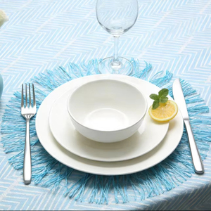 مفارش طاولة مصنوعة يدويًا بأسلوب زن آسيوي عالية الجودة وغير سامة بسمك 2 مم وقطر 38 سم مصنوعة من الورق المتين - Product Image 1