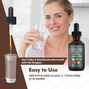 Prezzo all'ingrosso di supporto tiroideo calo con selenio zinco iodio L-tirosina supporto funzione tiroidea tutta naturale 30ml - Product Image 5