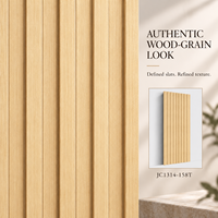Panneau mural Easy Clean PS avec design à rainures modernes pour les projets de décoration intérieure