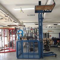 Nouvel Ascenseur de Marchandises Hydraulique Vertical Mural à Câble pour Usage Domestique Intérieur de Petite Taille