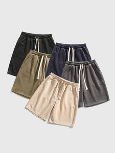 Pantalones cortos de gimnasio personalizados para correr, estampado de tela de poliéster, ropa informal estilo Hip Hop, pantalones cortos lisos para deportes de ocio al aire libre para hombres - Product Image 5