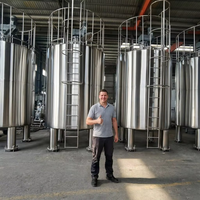 Cuve de mélange à double enveloppe 50L-5000L en acier inoxydable 316L avec agitateur chauffant et réacteur à cisaillement élevé pour liquides chimiques