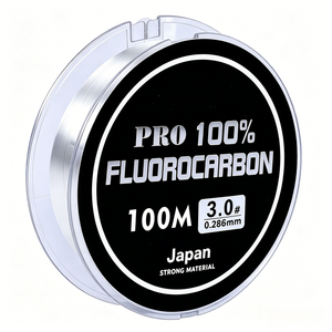 <span class=keywords><strong>Fil</strong></span> <span class=keywords><strong>de</strong></span> pêche en fluorocarbone PVDF 100% transparent <span class=keywords><strong>de</strong></span> qualité supérieure, ligne <span class=keywords><strong>de</strong></span> pêche coulante lisse personnalisable OEM ODM, <span class=keywords><strong>fil</strong></span> <span class=keywords><strong>de</strong></span> bas <span class=keywords><strong>de</strong></span> ligne durable - Product Image 1
